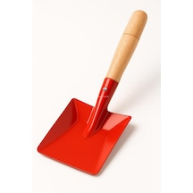 Mini Saplı Bahçe Küreği, Renkli Metal Başlık, Ahşap Sap, Hobi Bahçesi, Hayvan Yemi Verme, Çocuk