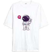 Şirin Astronot Oversize Unisex Tişört