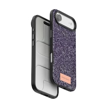 Onegif Apple İphone 17 Air Bright Simli Kapak - Derin Mor Kılıf