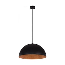Mylights Retro Rustik Siyah Içi Bakır Metal Sarkıt Avize 40 C