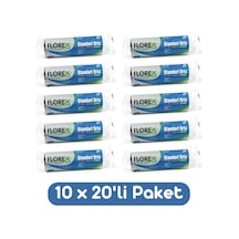 Florex Standart Orta Boy Çöp Torbası 55x60 Cm 20'li Rulo Siyah 10 Rulo (200 Adet)