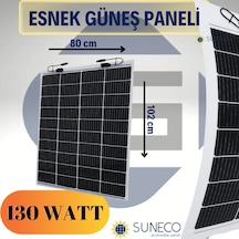 130 Watt Yarı Esnek Güneş Paneli Half Cut Monokristal Solar Güneş Paneli 205w