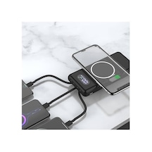10.000 Mah Taşınabilir Hızlı Şarj Aleti/wireless Powerbank W01 Evimdeyokyok