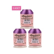 3 Adet Altınbaşak Oya Ve Dantel İpi 20 Gr - Royaleks - No: 036 Çok Renkli