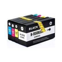 Hp 8600 Seri Uyumlu Kartuş Seti 4 Lü 950Xl Black Ve 951Xl Renkli