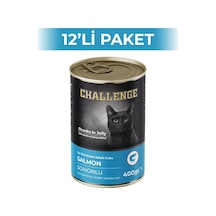 Challenge Somon Balıklı Kısırlaştırılmış Yetişkin Kedi Konservesi 12 x 400 G