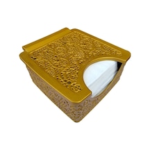 Altın Varaklı Renk Plastik Dantel Peçetelik