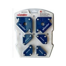 Wonder Manyetik Kaynak Tutucu, 6 Parça Set, 11,33 Kg / 4,53 Kg Kapasiteli, Mavi