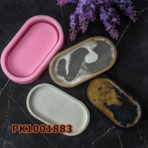Pk1001883 - Silikon Kalıp Mum Kalıbı Oval Taban