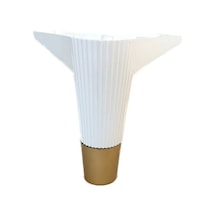 Zeygen Roma Mobilya Ayağı Baza Ayağı Koltuk Kanepe Ayağı 14Cm Beyaz Renk