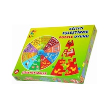 Şirin Hayvanlar İngilizce Eğitici Puzzle