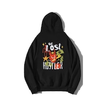 Brz Collection Unisex Oversize Get Lost Hoodie Siyah