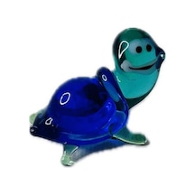 El Yapımı Mini Murano Cam Kaplumbağa Biblo A149-02