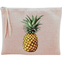 Ananas Baskılı Makyaj Çantası