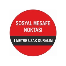 Sosyal Mesafe Sticker B