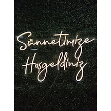 Sünnetimize Hoşgeldiniz Neon Led Dekoratif Aydınlatma 70x04cm