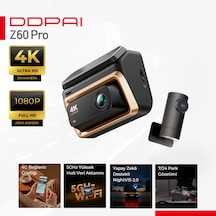 Ddpai Z60 Pro 4K Ön ve Arka Araç Kamerası Seti