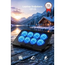 Özel Seri Cihaz Tutucu Teknoloji Ürünü Masa Düzeni Laptop Soğutucu Cf13 Siyah