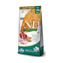 N&D Tavuklu Düşük Tahıllı Orta ve Büyük Irk Yetişkin Köpek Maması 12 + 3 KG