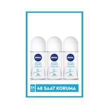 NIVEA Kadın Roll-On Deodorant Fresh Natural 50 ml x3 Adet ,48 Saat Deodorant Koruması, Eşsiz & Fresh Koku NIVEA Kadın Roll-On Deodorant Fresh Natural 50 ml x3 Adet ,48 Saat Deodorant Koruması, Eşsiz & Fresh Koku