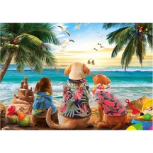 Educa 1000 Parçalı Sahildeki Köpekler Puzzle - 20291 - Dogs On The Beach