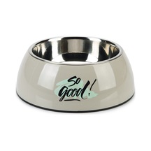 Beeztees Köpek Mama Su Kabı, Paslanmaz Çelik, Gri, 22cm, 700ml