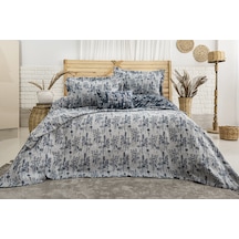 Valencia 4 Parça Çift Kişilik Yatak Örtüsü Seti Lacivert 240 X 260 Cm Lacivert