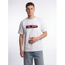 LOFT Loose Fit Erkek Tshirt K.kol Lf2042735 Q1.v1 Beyaz