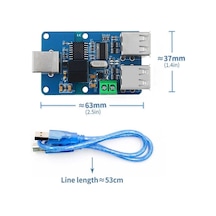 Adum3160 4 Port Usb Modül 4 Kanal Usb Izolatör 1500v 12 Mbps Usb
