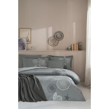 Özdilek Corallino Çift Kişilik Pikeli Nevresim Takımı Antrasit