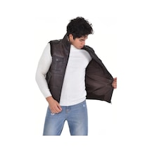 Hakiki Deri Dört Cepli Kapaklı Erkek Deri Yelek Kahverengi Koyu Kahverengi Hakiki Deri Dört Cepli Kapaklı Erkek Deri Yelek Kahverengi Koyu Kahverengi