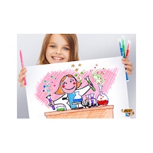 2 Adet Bıc Kıd Couleur Kecelı Kalem Pastel Renkler 12 Renk