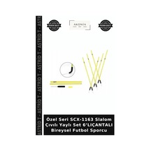 Özel Seri Scx-1163 Slalom Çıvılı Yaylı Set 6 Lıçantalı Bireysel Futbol Sporcu Çok Renkli