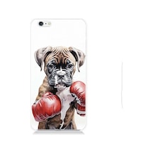 Apple Uyumlu iPhone 6 Boksör Köpek Desenli Silikon Kılıf