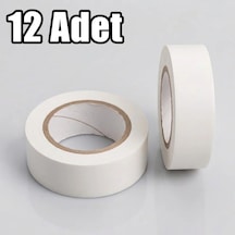Elektrik İzolasyon Bandı Beyaz, 12 Adet, Elektrik Bandı, Beyaz