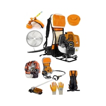 Staxx Power Tx6379cy Benzinli Sırt Tipi Tırpan Çayır Ot Biçme + Yağ + Canavar Başlık