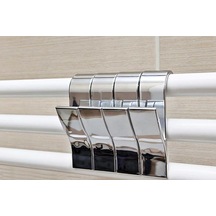 Tr Home Krom Havlupan Askılık 4'lü Bornoz Çamaşır Havlu Askılığı Genel