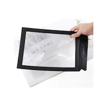 3X Büyüteç A4 Boyutu 30X19.5Cm Esnek Pvc Plastik Tam Sayfa Okuma