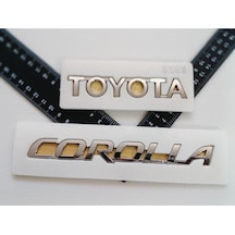 Toyota Ve Corolla Yeni Kasa Bagaj Yazısı Seti 2'li 3m 3d Abs