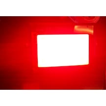Led Projektör Kırmızı Renk 50 Watt Projektör Su Geçirmez Işık Rengi Kırmızı 50W Kırmızı