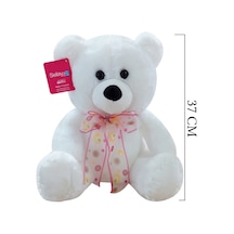 1178B Selay Oturan Ayı 37 Cm Beyaz
