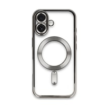 Apple iPhone Uyumlu  16 Uyumlu Kılıf Kross Magneticsafe Kapak - Titan Gri