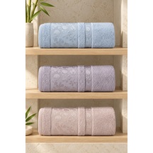 Bamboo Garden Bambu Pamuk Karışımlı El Yüz Havlusu 50x90 Cm 3 Lü Set - Pastel Dream Çok Renkli