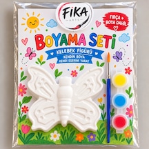 Kelebek Rölyef Boyama Seti Taş Tozu Figür Boyama Seti