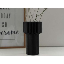 3d Baskı Modern Dekoratif Çiçek Vazosu - Minimal Silindir Tasarımlı Masaüstü Vazo, Ev Ve Ofis Dekoru Diğer