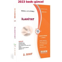 Egem Yayınları Aöf İlahiyat 2.sınıf 4.yarıyıl Bahar Dönemi Vize - Final Konu + Soru Güncel