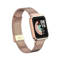 Lexroo Xiaomi Redmi Watch Mi Watch Lite Krd-59 Metal Kordon - Rose Gold