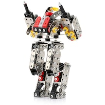 Yürüyen İnsan Yüksek Zorluk Montaj Yapı Taşı Oyuncaklar El Yapımı Montaj Robot Metal Modeli