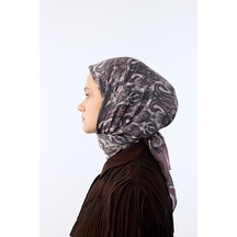 Mirsoy Scarf Lavin Desen Eşarp Pudra