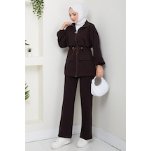 Kapak Cepli Oysho İkili Takım 1652 - Acı Kahve Acı Kahverengi